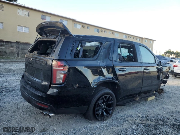 2024 Chevrolet Tahoe RST with VIN 1GNSKRKL5RR140270, listed as a Copart auction lot 43574275 with 22,030 mi miles and Non Repairable. Bid and sale history available at carsss.com. Image 3.