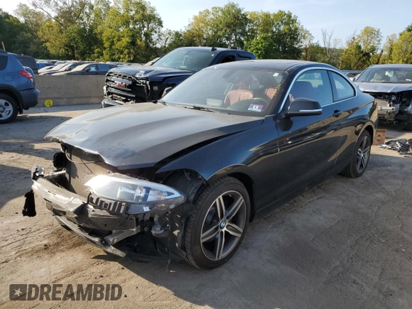 2017 BMW 2 Series 230i xDrive with VIN WBA2H9C37H7A25850, listed as a Copart auction lot 71543504 with 94,976 mi miles and Salvage Title. Bid and sale history available at carsss.com. Image 1.