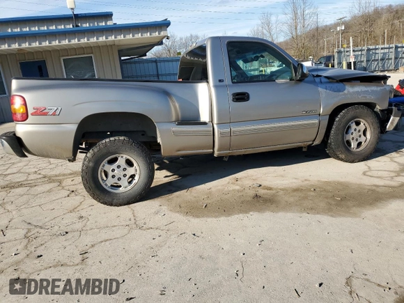 1999 Chevrolet Silverado 1500 LS with VIN 1GCEK14T8XZ141172, listed as a Copart auction lot 43923885 with 161,615 mi miles and Salvage Title. Bid and sale history available at carsss.com. Image 3.