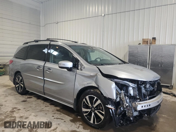 2018 Honda Odyssey Elite с VIN 5FNRL6H98JB036459, выставлен на аукционе Copart как лот 54231155 с пробегом 54 818 миль миль и Списание • Salvage title. История ставок и продаж доступна на DreamBid. Изображение 4.