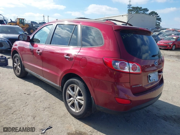 2012 Hyundai Santa Fe Limited with VIN 5XYZK3AB9CG141747, listed as a IAAI auction lot 41498091 with 159,393 mi miles. Bid and sale history available at carsss.com. Image 3.