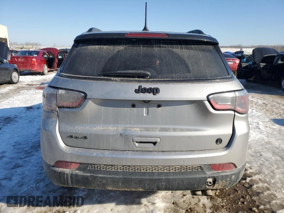 2019 Jeep Compass Limited with VIN 3C4NJDCBXKT745237, listed as a Copart auction lot 88453725 with 116,193 mi miles and Salvage title. Bid and sale history available at DreamBid. Image 6.