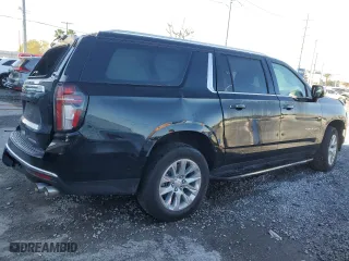 2023 Chevrolet Suburban Premier with VIN 1GNSCFKD4PR192684, listed as a Copart auction lot 45593075 with 47,371 mi miles and Salvage Title. Bid and sale history available at carsss.com. Image 3.