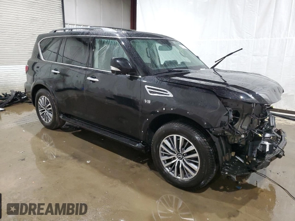 2022 Nissan Armada SL with VIN JN8AY2BD7N9676218, listed as a Copart auction lot 40213324 with 37,646 mi miles. Bid and sale history available at carsss.com. Image 4.