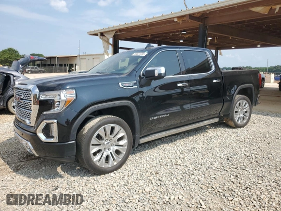2020 GMC Sierra 1500 Denali with VIN 1GTU9FEL1LZ160062, listed as a Copart auction lot 59551395 with 106,223 mi miles and Salvage title. Bid and sale history available at DreamBid. Image 1.