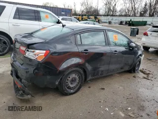 2015 Kia Rio LX with VIN KNADM4A3XF6440784, listed as a Copart auction lot 54134205 with 158,035 mi miles and Non Repairable. Bid and sale history available at carsss.com. Image 3.