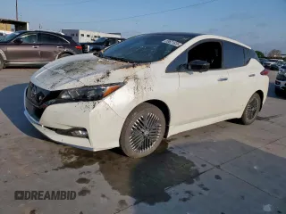 2024 Nissan LEAF SV Plus z VIN 1N4CZ1CV7RC551740, wystawiony jako Copart lot #53621835 z przebiegiem 6 686 mil mil oraz Szkoda całkowita • Salvage title. Historia ofert i sprzedaży dostępna na DreamBid. Obrazek 1.