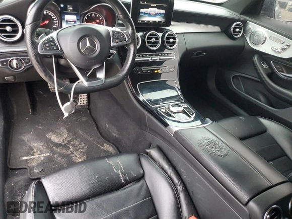 2017 Mercedes-Benz C 300 z VIN WDDWJ4KB2HF371513, wystawiony jako Copart lot #51837745 z przebiegiem 111 560 mil mil oraz Szkoda całkowita • Salvage title. Historia ofert i sprzedaży dostępna na DreamBid. Obrazek 8.