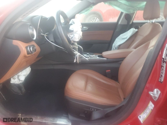 2020 Alfa Romeo Giulia Ti Sport with VIN ZARFANBN5L7629168, listed as a Copart auction lot 73591694 with 0 mi miles and Salvage Title. Bid and sale history available at carsss.com. Image 7.
