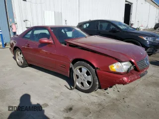 2000 Mercedes-Benz SL-Class with VIN WDBFA68FXYF193901, listed as a Copart auction lot 79173514 with 143,019 mi miles and Salvage Title. Bid and sale history available at carsss.com. Image 4.