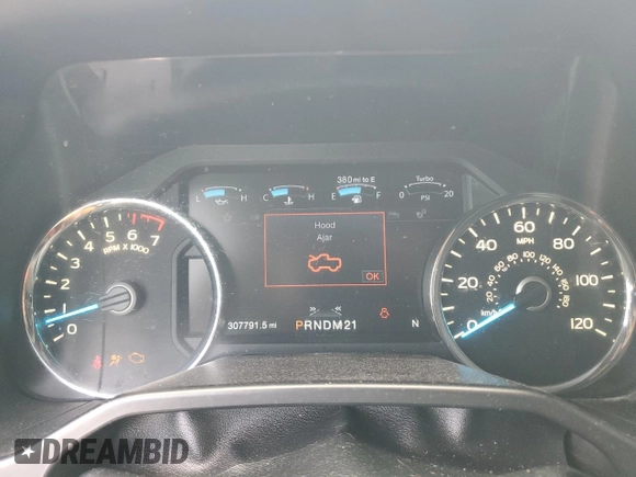 2016 Ford F-150 XL with VIN 1FTEW1CG8GFB21692, listed as a Copart auction lot 54180035 with 307,791 mi miles and Salvage title. Bid and sale history available at DreamBid. Image 9.