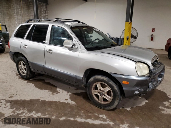 2004 Hyundai Santa Fe GLS with VIN KM8SC73E34U722993, listed as a Copart auction lot 84396464 with 163,076 mi miles and Salvage Title. Bid and sale history available at carsss.com. Image 4.