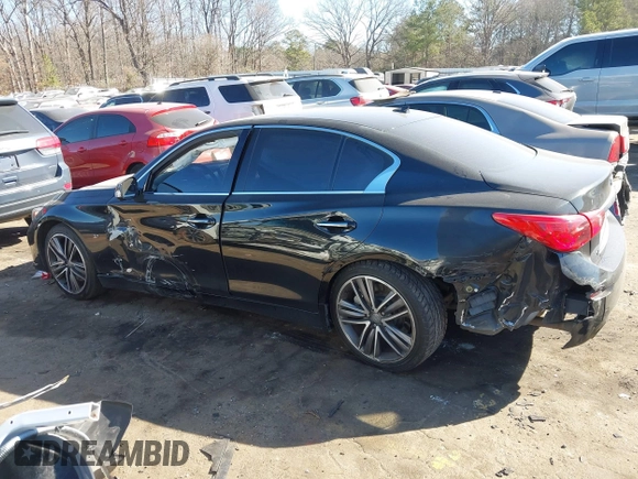 2014 Infiniti Q50 Sport with VIN JN1BV7AP5EM689535, listed as a IAAI auction lot 41668286 with 152,970 mi miles and . Bid and sale history available at DreamBid. Image 14.