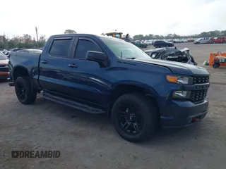 2020 Chevrolet Silverado 1500 Custom with VIN 3GCPWBEH3LG172322, listed as a IAAI auction lot 41496946 with 52,312 mi miles. Bid and sale history available at carsss.com. Image 1.