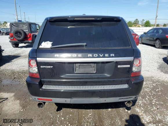 2012 Land Rover Range Rover Sport HSE LUX with VIN SALSK2D43CA758420, listed as a Copart auction lot 50588045 with 0 mi miles and Non Repairable. Bid and sale history available at carsss.com. Image 6.