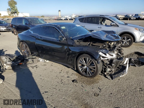 2020 Infiniti Q60 Luxe with VIN JN1EV7EK5LM340867, listed as a Copart auction lot 74390004 with 69,613 mi miles and Salvage Title. Bid and sale history available at carsss.com. Image 4.