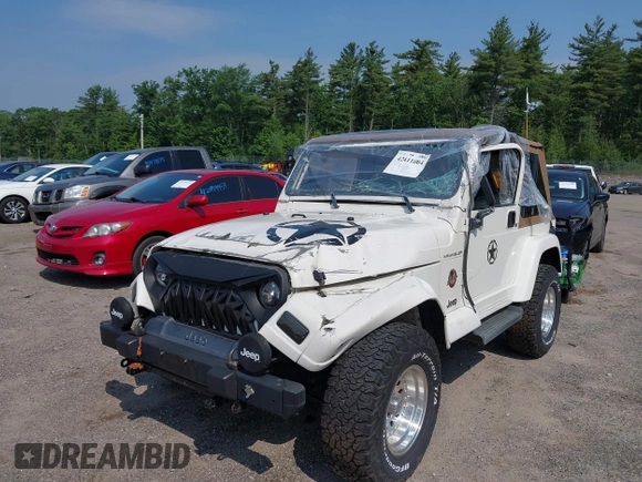 2002 Jeep Wrangler Sahara with VIN 1J4FA59S92P734763, listed as a IAAI auction lot 42411004 with 188,213 mi miles and . Bid and sale history available at DreamBid. Image 2.