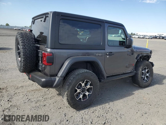 2023 Jeep Wrangler Rubicon with VIN 1C4HJXCG5PW652704, listed as a Copart auction lot 59762475 with 19,924 mi miles and Salvage title. Bid and sale history available at DreamBid. Image 3.
