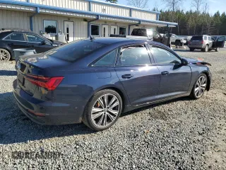 2020 Audi A6 Premium Plus with VIN WAUE8AF2XLN055248, listed as a Copart auction lot 43851555 with 0 mi miles and Salvage Title. Bid and sale history available at carsss.com. Image 3.
