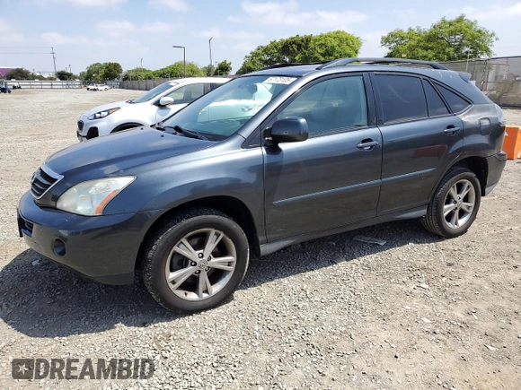 2006 Lexus RX 400h z VIN JTJHW31U660010493, wystawiony jako Copart lot #57173105 z przebiegiem 198 260 mil mil oraz Czysty tytuł • Clean title. Historia ofert i sprzedaży dostępna na DreamBid. Obrazek 1.