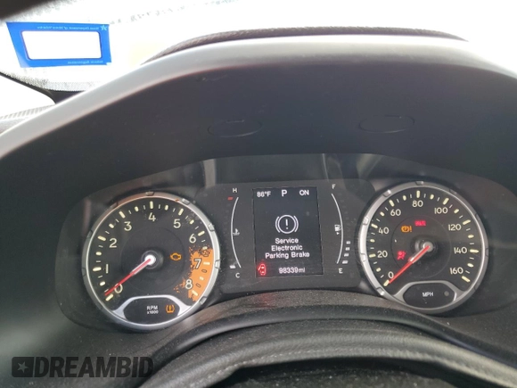 2017 Jeep Renegade Sport with VIN ZACCJAAB9HPF80399, listed as a Copart auction lot 50974275 with 98,339 mi miles and Clean Title. Bid and sale history available at DreamBid. Image 9.