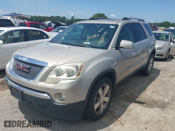 2011 GMC Acadia SLT1 with VIN 1GKKRRED2BJ243888, listed as a IAAI auction lot 42855319 with 175,222 mi miles and . Bid and sale history available at DreamBid. Image 2.