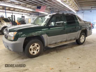 2002 Chevrolet Avalanche with VIN 3GNEK13T42G358557, listed as a Copart auction lot 78950744 with 0 mi miles and Clean Title. Bid and sale history available at carsss.com. Image 1.