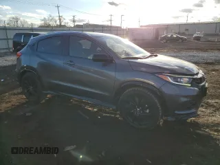 2022 Honda HR-V Sport with VIN 3CZRU6H11NM710518, listed as a Copart auction lot 46540295 with 13,312 mi miles and Salvage Title. Bid and sale history available at carsss.com. Image 4.