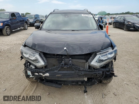 2018 Nissan Rogue SV with VIN JN8AT2MV6JW348417, listed as a Copart auction lot 64575024 with 66,784 mi miles and Salvage Title. Bid and sale history available at carsss.com. Image 5.
