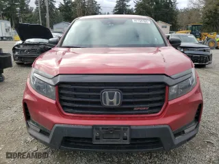 2021 Honda Ridgeline Sport with VIN 5FPYK3F13MB008011, listed as a Copart auction lot 47139165 with 21,945 mi miles and Salvage Title. Bid and sale history available at carsss.com. Image 5.