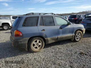2002 Hyundai Santa Fe GLS with VIN KM8SC13DX2U204235, listed as a Copart auction lot 80680954 with 0 mi miles and Salvage Title. Bid and sale history available at carsss.com. Image 3.