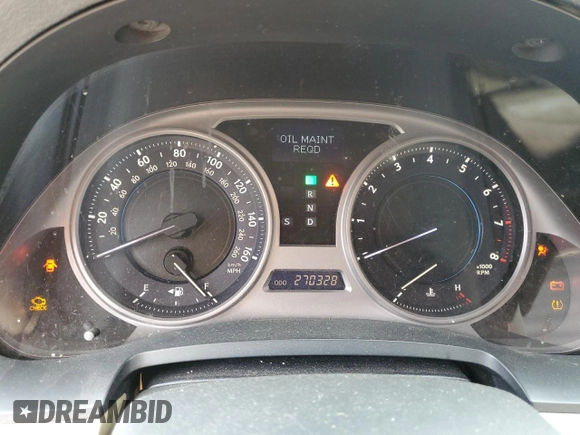 2006 Lexus IS 350 with VIN JTHBE262X62002770, listed as a Copart auction lot 50224325 with 270,328 mi miles and Salvage Title. Bid and sale history available at DreamBid. Image 9.