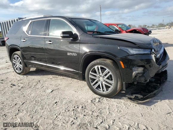 2023 Chevrolet Traverse High Country with VIN 1GNERNKW0PJ161518, listed as a Copart auction lot 84371144 with 52,319 mi miles and Salvage Title. Bid and sale history available at carsss.com. Image 4.
