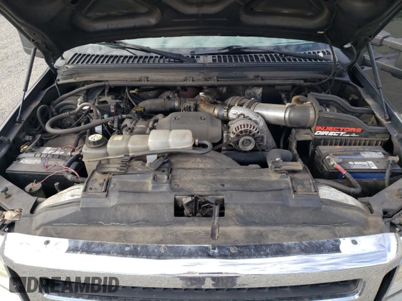 2001 Ford F-250 XL with VIN 3FTNX21F31MA74091, listed as a Copart auction lot 75888254 with 346,139 mi miles and Salvage Title. Bid and sale history available at DreamBid. Image 12.