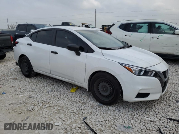 2022 Nissan Versa S with VIN 3N1CN8DVXNL832476, listed as a Copart auction lot 51307035 with 46,935 mi miles and Salvage title. Bid and sale history available at DreamBid. Image 4.