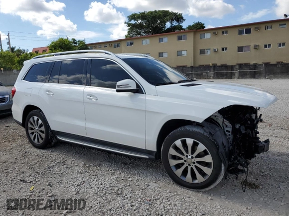2017 Mercedes-Benz GLS 450 with VIN 4JGDF6EE4HA796194, listed as a Copart auction lot 57115154 with 92,454 mi miles and Salvage Title. Bid and sale history available at DreamBid. Image 4.