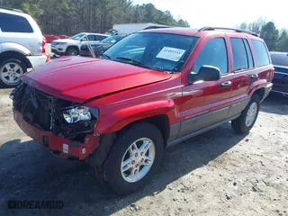 2004 Jeep Grand Cherokee Laredo with VIN 1J4GX48S64C401347, listed as a IAAI auction lot 41491111 with 189,436 mi miles. Bid and sale history available at carsss.com. Image 18.