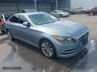 2017 Genesis G80 3.8L with VIN KMHGN4JE4HU176986, listed as a IAAI auction lot 41775080 with 166,849 mi miles. Bid and sale history available at carsss.com. Image 1.