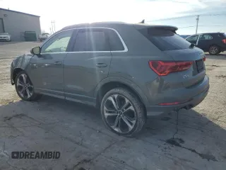 2019 Audi Q3 S line Premium Plus with VIN WA1EECF36K1070457, listed as a Copart auction lot 85830154 with 53,075 mi miles and Salvage Title. Bid and sale history available at carsss.com. Image 2.
