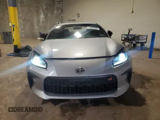 2023 Toyota GR86 with VIN JF1ZNBC10P8755482, listed as a Copart auction lot 46685005 with 38,466 mi miles and Salvage Title. Bid and sale history available at carsss.com. Image 5.