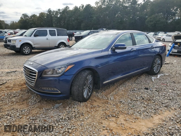 2017 Genesis G80 3.8L with VIN KMHGN4JE4HU188961, listed as a Copart auction lot 47688595 with 108,698 mi miles and Non Repairable. Bid and sale history available at DreamBid. Image 1.