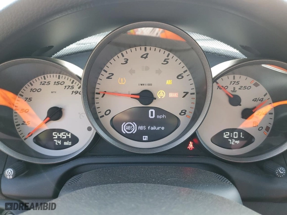 2008 Porsche Boxster S with VIN WP0CB29848U730980, listed as a Copart auction lot 71537074 with 5,454 mi miles and Salvage Title. Bid and sale history available at carsss.com. Image 9.