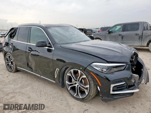 2022 BMW X5 xDrive40i with VIN 5UXCR6C01N9K79249, listed as a Copart auction lot 59142615 with 46,758 mi miles and Salvage title. Bid and sale history available at DreamBid. Image 4.