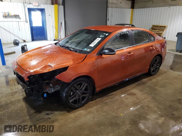 2020 Kia Forte GT-Line with VIN 3KPF34AD6LE240241, listed as a Copart auction lot 72467194 with 105,106 mi miles and Salvage Title. Bid and sale history available at carsss.com. Image 1.