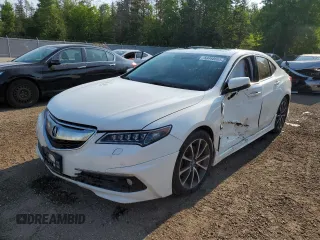 2015 Acura TLX Advance with VIN 19UUB2F71FA800693, listed as a Copart auction lot 59468685 with 217,462 mi miles and Salvage title. Bid and sale history available at DreamBid. Image 1.