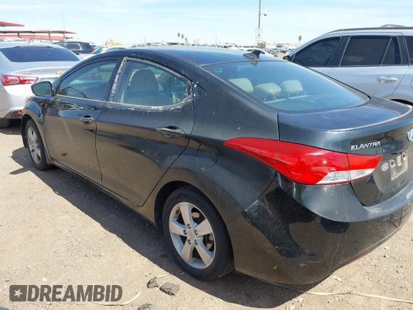 2013 Hyundai Elantra Limited with VIN KMHDH4AE6DU920835, listed as a IAAI auction lot 42084200 with 130,813 mi miles. Bid and sale history available at carsss.com. Image 3.
