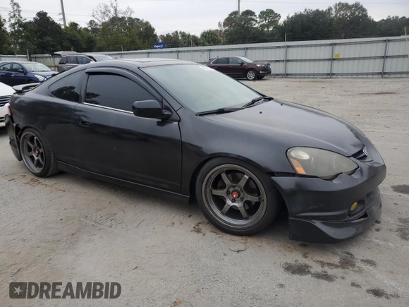 2002 Acura RSX Type S with VIN JH4DC53062C025583, listed as a Copart auction lot 80973534 with 207,624 mi miles and Salvage Title. Bid and sale history available at carsss.com. Image 4.