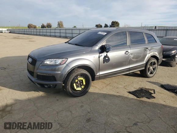 2014 Audi Q7 3.0T S line Prestige with VIN WA1DGAFE5ED002987, listed as a Copart auction lot 47359395 with 130,436 mi miles and Salvage Title. Bid and sale history available at carsss.com. Image 1.
