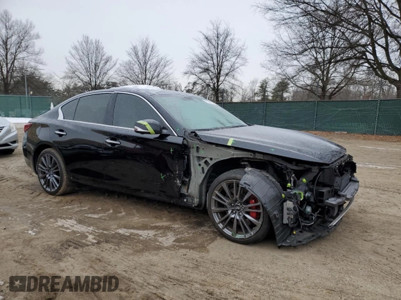 2019 Infiniti Q50 Red Sport 400 с VIN JN1FV7ARXKM800157, выставлен на аукционе Copart как лот 88136475 с пробегом 95 425 миль миль и Списание • Salvage title. История ставок и продаж доступна на DreamBid. Изображение 4.