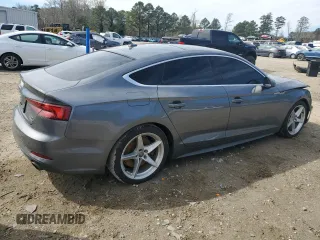 2018 Audi A5 Sportback Premium Plus with VIN WAUENCF54JA061579, listed as a Copart auction lot 49899095 with 90,295 mi miles and Salvage Title. Bid and sale history available at DreamBid. Image 3.